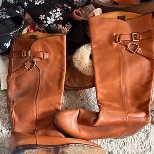 Ralph Lauren Tan Leather Footwear